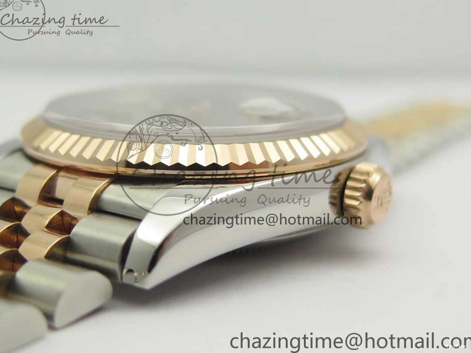 MiroTime 0309 DateJust 36mm 904 SS RG Wrapped 116231 GMF Gray Dial on SS RG Wrapped Jubilee Bracelet A Durable 3276